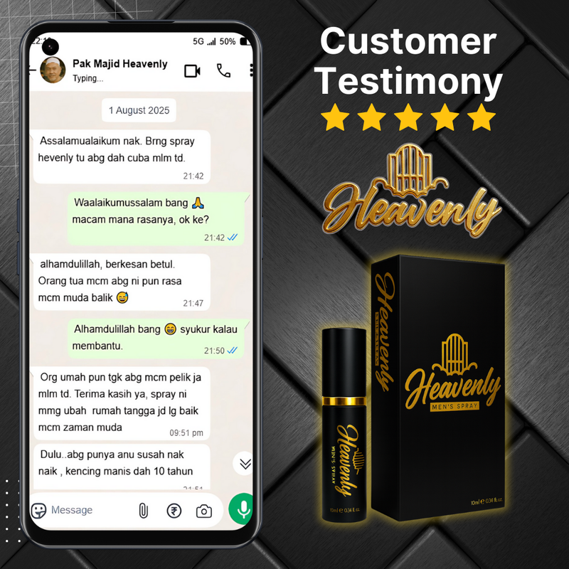 testimoni review heavenly spray tahan lama 6