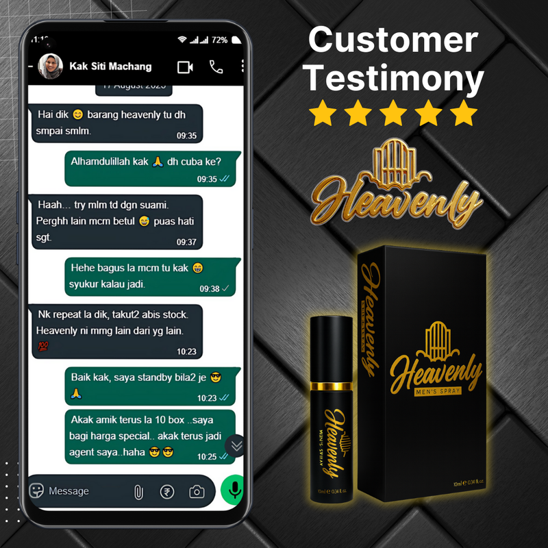 testimoni review heavenly spray tahan lama 7