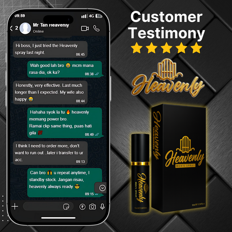 testimoni review heavenly spray tahan lama 8