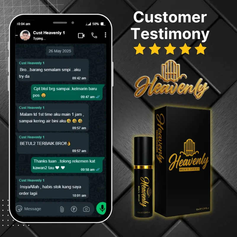 testimoni review heavenly spray tahan lama