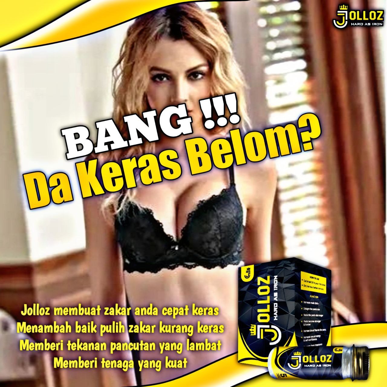 Jolloz Pill | Ubat Kuat  & Keraskan Zakar